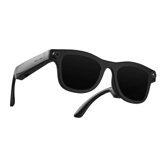 Smart AI Glasses with HD Camera & Real-Time Translation, Wireless Bluetooth Audio Eyewear for Music & Hands-Free Calls, One-Touch Recording Smart Wearable for Daily Vlogging, Type-C Tech Gadget for Travel