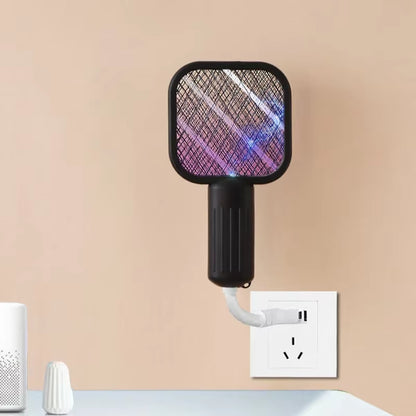 USB Mosquito Swatter Trap Mini Electric Shock Fly Bug Zapper UV Light Portable 2-In-1 Mosquito Repellent for Outdoor Bedroom