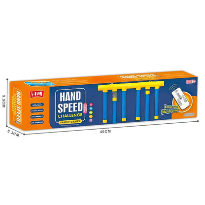 Reflex Challenge Game - Hand-Eye Coordination Training Toy with 3 Adjustable Speed Settings, Upgrade Remote Control & Catching Sticks Game,Kids Christmas Gifts
